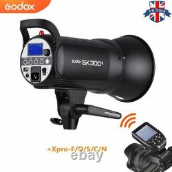 Uk Godox Sk300ii 300ws Gn58 2.4g Studio Flash Stroboscopique 220v Avec Déclencheur Xpro