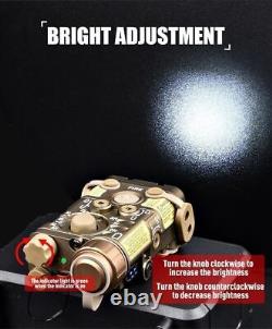 Viseur laser WADSN Airsoft Metal NGAL Rouge Vert Bleu Stroboscope Chasse Lampe de poche infrarouge