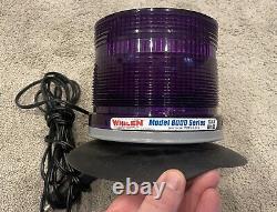 Whelen 800DL Balise lumineuse à stroboscope, violet (clignotement d'escorte funéraire pourpre)
